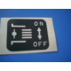 MB098607 MITSUBISHI  CANTER EGSOZ FREN GÖSTERGE ETİKETİ